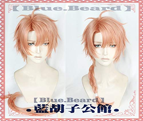 Anime Izumi Mitsuki IDOLiSH7 Sieben Cosplay Perücke Orange Pink Short Base Perücke Abnehmbare Schachtelhalm Kunsthaar Perücke + Free Perücke Cap One Size B. von GGJKB