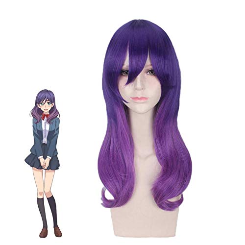 Anime Küssen Sie ihn nicht mich Serinuma Kae lila Perücke Cosplay Kostüm Watashi ga Motete Dosunda Frauen lila gewellt synthetisches Haar Perücken Anime Küssen Sie ihn nicht mich Serinuma Kae lila Perücke Cosplay Kostüm Watashi ga Motete Dosunda Frauen lila gewellt synthetisches Haar Perücken von GGJKB