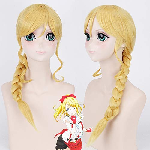 Anime Lovelive! Liebe Live Ayase Eli Perücke Hellblond Mit Pferdeschwanz Haar Cosplay Perücken Halloween Kostüm Spielen Erwachsene Perücke Peruca Anime Lovelive! Liebe Live Ayase Eli Perücke Hellblond Mit Pferdeschwanz Haar Cosplay Perücken Halloween Kostüm Spielen Erwachsene Perücke Peruca von GGJKB