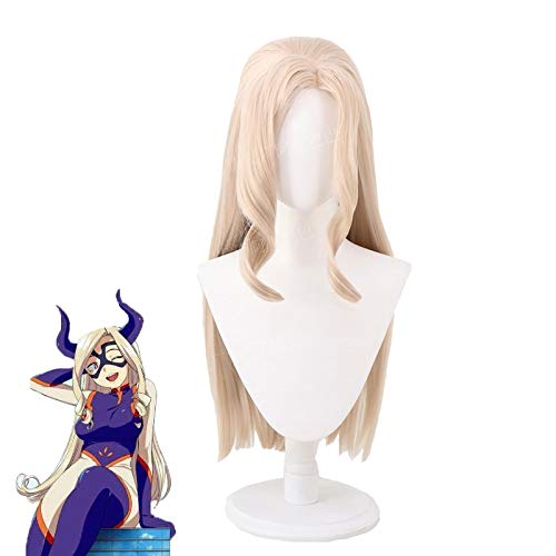 Anime My Hero Academia Mt.LADY Frauen Hellgold Langes Haar Boku Kein Held Academia Cosplay Kostüm Perücke + Perücke Cap von GGJKB