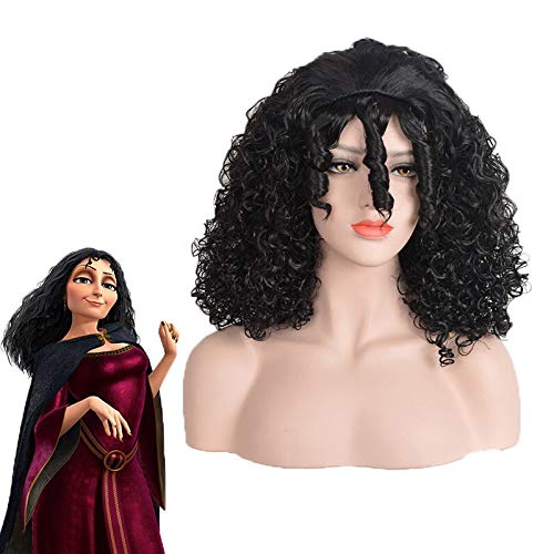 Anime Rapunzel Mutter Gothel Cosplay Perücken Frauen Curly Afro Schwarz Synthetisches Haar Halloween Karneval Party Kostüm Perücke KUSY5471 Anime Rapunzel Mutter Gothel Cosplay Perücken Frauen Curly Afro Schwarz Synthetisches Haar Halloween Karneval Party Kostüm Perücke KUSY5471 von GGJKB