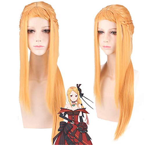 Anime Re: Leben in einer anderen Welt als Zero Priscilla Barielle Gelb Lange gerade Cosplay Perücken für Frauen Weibliche Kunsthaarperücke von GGJKB