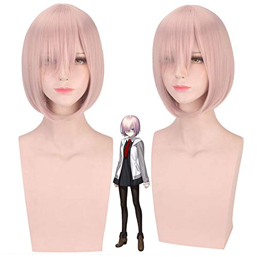 Anime Schicksal/Großauftrag Mash Kyrielight/Matthew Kyrielite Cosplay Perücke Halloween Party Spielen Sie kurze rosa Kostüm Perücken + Perücke Cap Anime Schicksal/Großauftrag Mash Kyrielight/Matthew Kyrielite Cosplay Perücke Halloween Party Spielen Sie kurze rosa Kostüm Perücken + Perücke Cap von GGJKB
