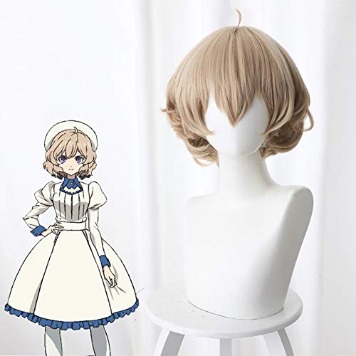 Anime erfundene Inferenz Iwanaga Kotoko Cosplay Perücken Kurze e hitzebeständige synthetische Haar Party Kostüm Perücke KUZZ8458 von GGJKB