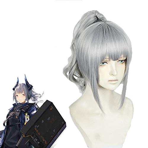 Arknights Liskarm Cosplay Perücken Grau Kurze Lockige Pferdeschwänze Hochtemperatur Faser Synthetisches Haar Perücke + Perücke Cap One Size Liskarm Arknights Liskarm Cosplay Perücken Grau Kurze Lockige Pferdeschwänze Hochtemperatur Faser Synthetisches Haar Perücke + Perücke Cap One Size Liskarm von GGJKB