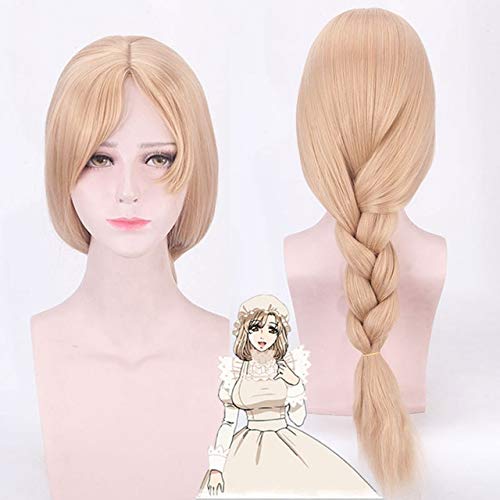 Biamoxer Hataraku Saibou Cosplay Perücke Rote Blutkörperchen bei der Arbeit Makrophagen Blutplättchen PLT Langes glattes Kunsthaar DM081 von GGJKB