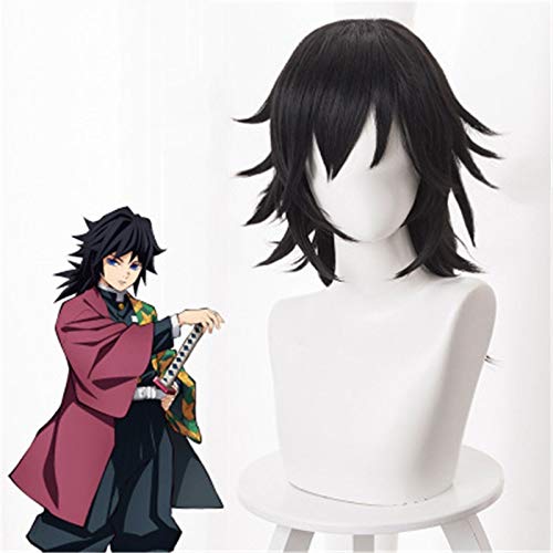 Dämonentöter Kimetsu No Yaiba Tomioka Giyuu Cosplay Perücke Schwarzer Pferdeschwanz Cosplay Kostüm Männer Frauen Synthetisches Haar Anime Perücken Dämonentöter Kimetsu No Yaiba Tomioka Giyuu Cosplay Perücke Schwarzer Pferdeschwanz Cosplay Kostüm Männer Frauen Synthetisches Haar Anime Perücken von GGJKB