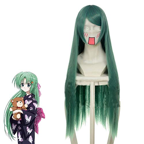 Higurashi No Naku Koro Ni Cosplay Perücken Sonozaki Kostüm Grün Hitzebeständige Haarparty Rollenspiel Perücke + Perückenmütze von GGJKB