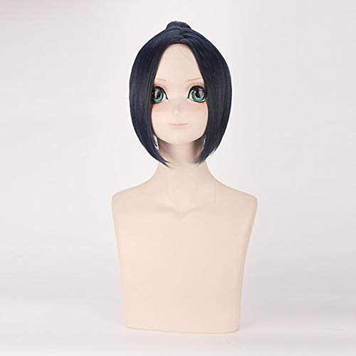 Hitman Reborn Cosplay Perücke Kurz Lila Dunkelblau Synthetisches Haar Kuromu Dokuro Anime Halloween Kostüm Party Perücken + Kostenlose Perückenkappe DM064 1 von GGJKB