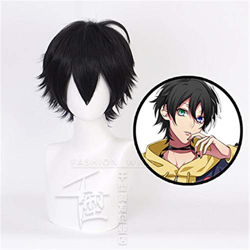 Hochwertige Abteilung Rap Battle Hypnose Mic Jiro Yamada Ichiro Saburo Perücken Hitzebeständige synthetische Haare Cosplay Kostüm Perücke KUQX6405 von GGJKB
