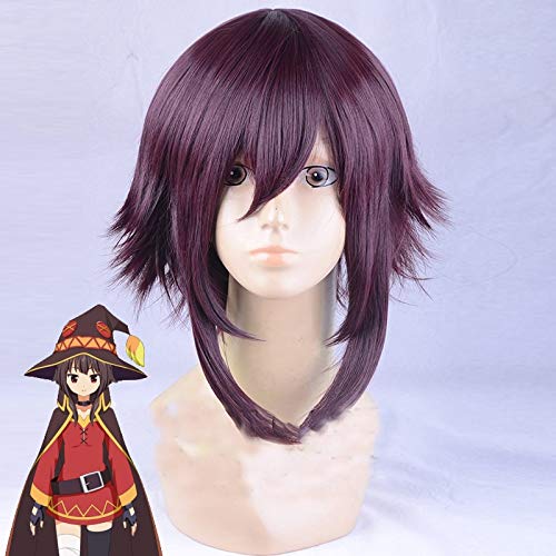 KonoSuba Gottes Segen auf dieser wunderbaren Welt Megumin Cosplay Perücke Halloween Party Rollenspiel Kostüm Perücken + Perücke Cap von GGJKB