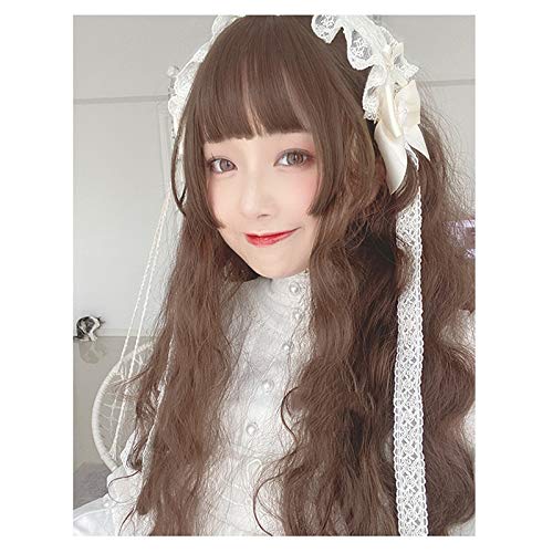 Lolita 68cm lange lockige e Pony süße synthetische Party Lady Cosplay Perücke + kostenlose Perücke Cap nur Perücke Lolita 68cm lange lockige e Pony süße synthetische Party Lady Cosplay Perücke + kostenlose Perücke Cap nur Perücke von GGJKB