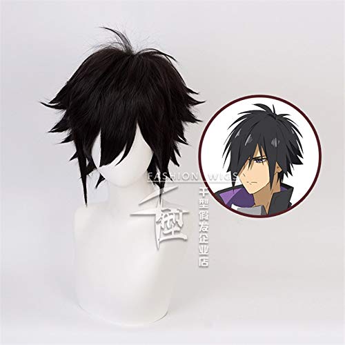 Shinchou Yuusha: Kono Yuusha Ga Erz Tueee Kuse Ni Shinchou Sugiru Seiya Ryuuguuin Perücke Schwarz Kurzes Synthetisches Haar Cosplay Perücken KUQX0822 von GGJKB