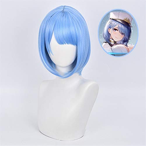 Spiel Azur Lane Chabayev Cosplay Perücke Blau Kurz Hitzebeständig Faser Haar Anime Kostüm Perücken + Perücke Cap von GGJKB
