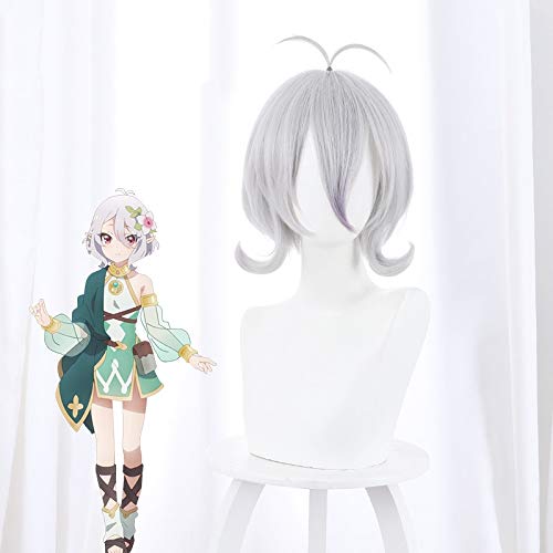 Spiel Princess Connect Re: Tauchen Cosplay Perücke Kokkoro Silbergrau Kurzes Haar Halloween Party Adult Stage Performance Perücken von GGJKB