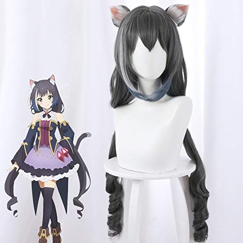 Spiel Princess Connect! Re: Tauchen Momochi Kiruya Kyaru Cosplay Perücken Frauen Kostüm Rollenspiel Haar Perücke mit Katzenohr 499C von GGJKB