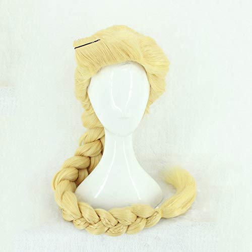 Tangled Princess Cosplay Perücke 120cm 47"Blonde Super Long Rapunzel Kunsthaar Perücke + Perücke Cap WG065 Tangled Princess Cosplay Perücke 120cm 47"Blonde Super Long Rapunzel Kunsthaar Perücke + Perücke Cap WG065 von GGJKB