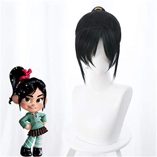 Vanellope Von Schweetz Cosplay Perücke Schwarzer Schachtelhalm Synthetisches Haar Wrack Es Ralph2 Halloween Party Kostüm Rollenspiel Perücken + Perücke Cap Vanellope Von Schweetz Cosplay Perücke Schwarzer Schachtelhalm Synthetisches Haar Wrack Es Ralph2 Halloween Party Kostüm Rollenspiel Perücken + Perücke Cap von GGJKB