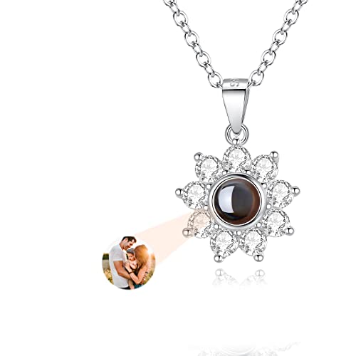 GGKAFACOI Halskette mit Bild im Inneren, Foto-Halskette mit individuellem Bild, Erinnerungshalskette mit Bild für Muttertag, Geburtstag, Jubiläum, Gedenkgeschenke (Stli1-5) von GGKAFACOI