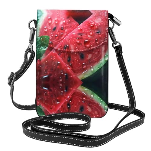 GGNKDL Chunky Watermelon Printing Crossbody Bag Mobile Phone Bag Women Small Wallet A Practical Gift Suitable for going out, exercising, and shopping von GGNKDL