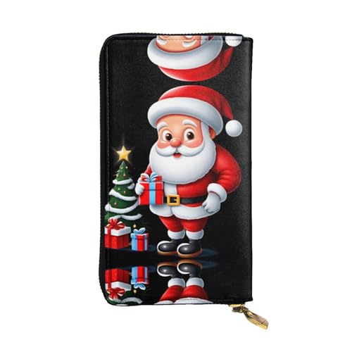 GGNKDL Damen-Geldbörse aus Leder mit glänzendem Sternen-Aufdruck, großes Fassungsvermögen, Kreditkarten-Reißverschlusstasche von GGNKDL