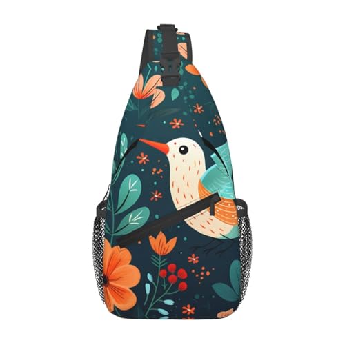 GGNKDL Flying Hummingbird Prints Cross Umhängetasche geeignet für Männer und Frauen, geeignet für Fitnesstaschen und Wanderausflüge von GGNKDL