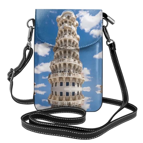 GGNKDL Leaning Tower of Pisa Printing Crossbody Bag Mobile Phone Bag Women Small Wallet A Practical Gift Suitable for going out, exercising, and shopping von GGNKDL