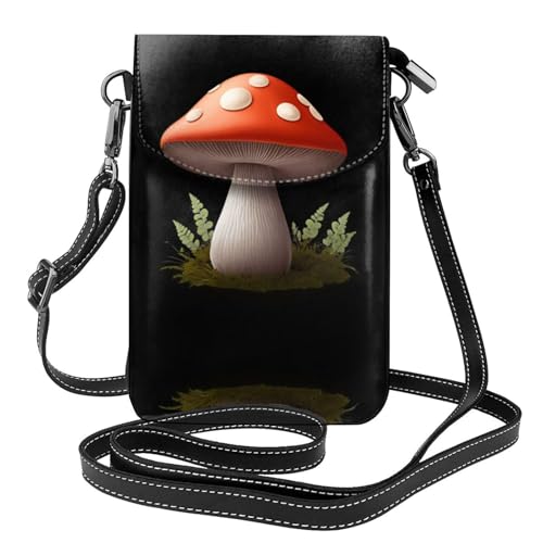 GGNKDL Mushroom Cottage Printing Crossbody Bag Mobile Phone Bag Women Small Wallet A Practical Gift Suitable for going out, exercising, and shopping von GGNKDL