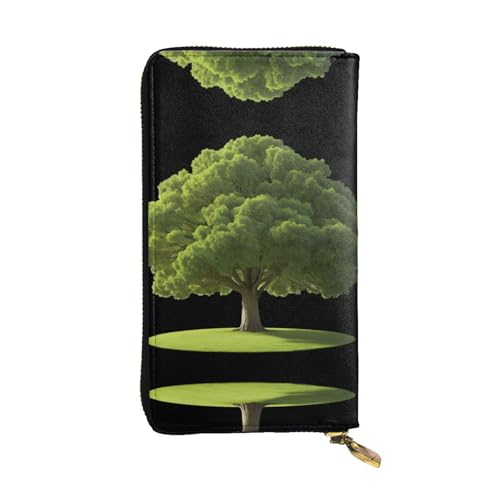 GGNKDL Retter in der trockenen Wüste bedrucktes Damen-Ledergeldbörse mit großem Fassungsvermögen, Kreditkarten-Reißverschlusstasche von GGNKDL