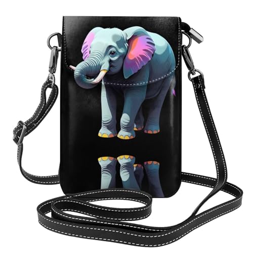GGNKDL Single Line Elephant Printing Crossbody Bag Mobile Phone Bag Women Small Wallet A Practical Gift Suitable for going out, exercising, and shopping von GGNKDL