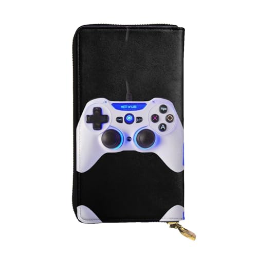 GGNKDL Technologie-Ausrüstungsdruck, lange Damen-Geldbörse, Leder, große Kapazität, Kreditkarten-Reißverschlusstasche von GGNKDL