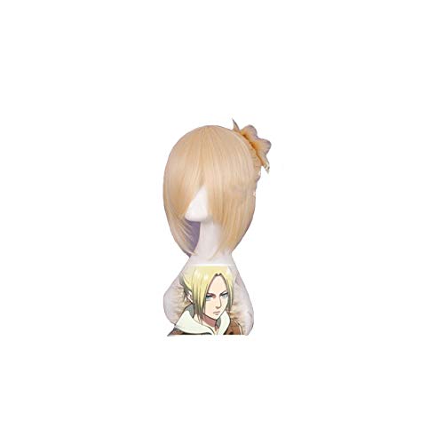 Angriff auf Titan Annie Leonheart Cosplay Perücke Anime Blondes Kunsthaar Frauen Mädchen Synthetisches Haar Halloween Party Perücken von GGOII
