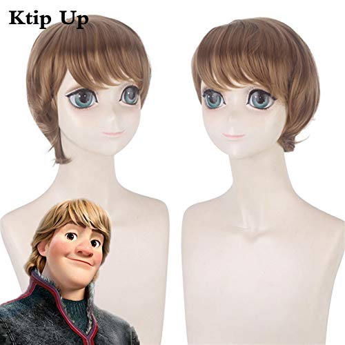 Anime Film Prinzessin Elsa/kristoff Cosplay Perücke Kurz Gerade Hitzebeständig Synthetisches Haar Party Kostüm Männer Erwachsene Perücken Pelucas von GGOII