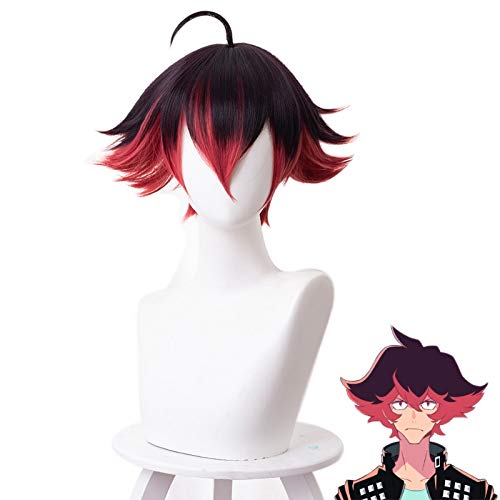 Anime Promare Gueira Kurze Perücke Cosplay Kostüm Hitzebeständige Synthetische Haare Männer Party Cosplay Perücken von GGOII