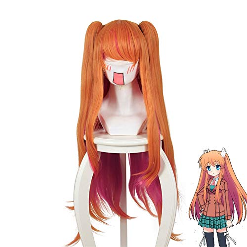 Anime Rewrite Ohtori Chihaya Cosplay Perücke Lange gerade Orange Ombre Rose Rot Synthetisches Haar Kostüm Perücken KS-855 von GGOII