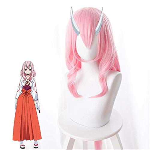 Anime Tensei Shitara Schleim Datta Ken Shuna Cosplay Perücke 80cm langes rosa Kunsthaar Halloween Karneval Kostüm Rollenspiel Perücken von GGOII