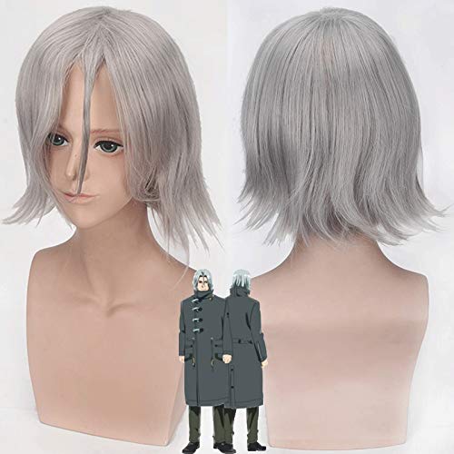Anime Tokyo Ghul Re Renji Yomo Cosplay Perücke Rabe Kurzes Splitter Glattes Kunsthaar Halloween Kostüm Rollenspiel Perücken von GGOII