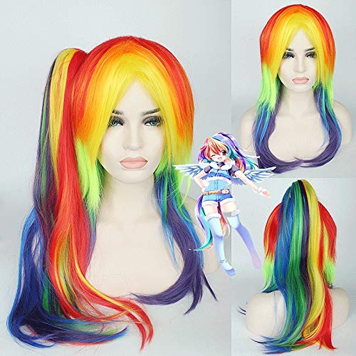 Anime mein kleines Pony Cosplay Perücke Mode süße Accessoires Party bunte Modellierung synthetische Haar Perücke + Pferdeschwanz PL-296 von GGOII