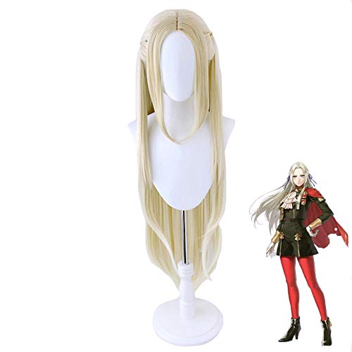 Feuer Emblem Drei Häuser Edelgard Von Fresberg Lange Perücke Cosplay Kostüm Hitzebeständige Kunsthaar Frauen Karneval Party Perücken von GGOII