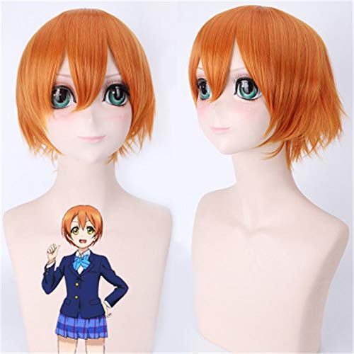 Hochwertige Rin Hoshizora Cosplay Perücke Lovelive! Liebe Live-Kostüm Spielen Erwachsene Perücken Halloween Anime Haar + Perücke Kappe von GGOII