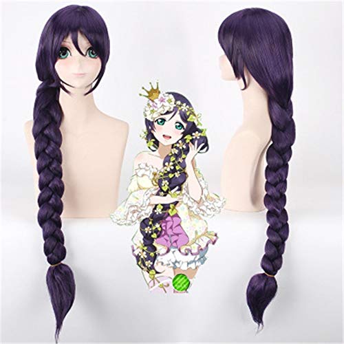 Hochwertiger Anime LoveLive! Liebe Live Cosplay Perücke Nozomi Tojo Kostüm Spielen Erwachsene Perücken Halloween Haar Märchen Zöpfe von GGOII