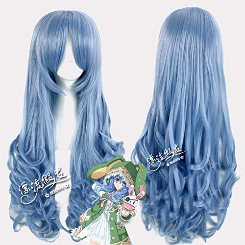 Kostenloses Versanddatum Eine Lebende Yoshinon Cosplay Perücke Für Frauen Weibliche Anime Party Synthetisches Haar 65 Cm Lange Lockige Gewellte Hellblaue Perücke von GGOII