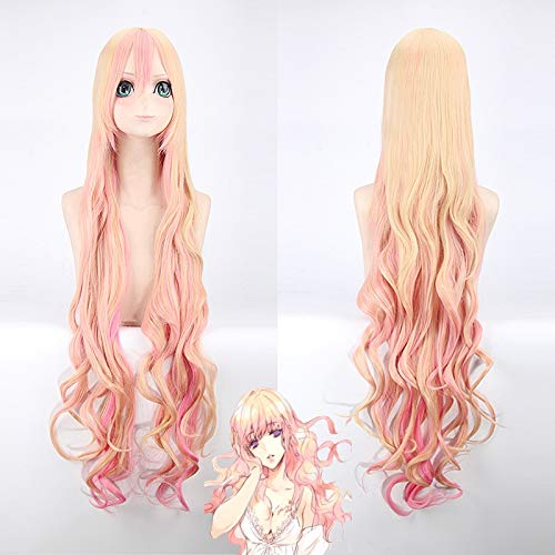Macross F Sheryl Nome Langwellig Hellblond Rosa Traum Ombre Hitzebeständig Cosplay Kostüm Perücke + Track + Cap PL-085 Macross F Sheryl Nome Langwellig Hellblond Rosa Traum Ombre Hitzebeständig Cosplay Kostüm Perücke + Track + Cap PL-085 von GGOII