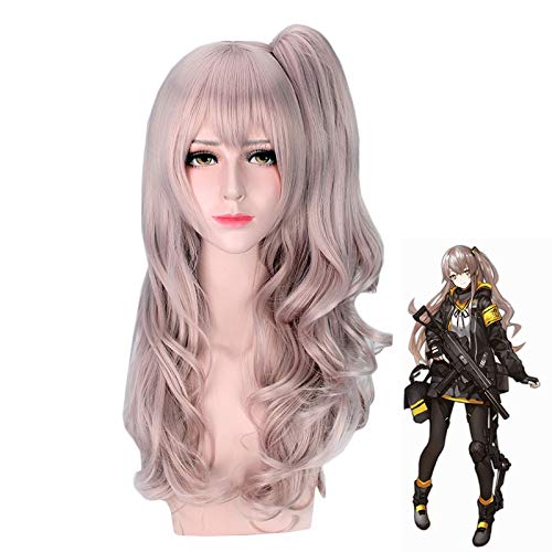 Mädchen Frontline Cosplay Perücken Ump 45 Cosplay Perücke Frauen Perücken Haare Halloween Party Hitzebeständige synthetische Perücke + Free Perücke Cap PL-800 von GGOII