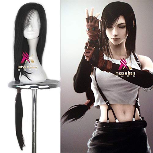 Neue Final Fantasy Noctis Lucis Caelum Perücke Tifa.Lockhart Hitzebeständige synthetische Haare Cosplay Perücken für erwachsene Männer Frauen + Perückenkappe C364 von GGOII