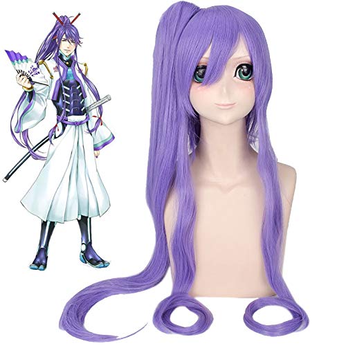 Vocaloid Gakupo Lila Langes Synthetisches Haar Perücke Cosplay Kostüm Männer Frauen Halloween Party Pferdeschwanz Perücken Pelucas Anime von GGOII