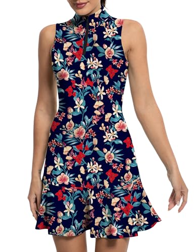 GGOV Damen Gv3100 Tenniskleid, Xblue Red Flowers, Mittel GGOV Damen Gv3100 Tenniskleid, Xblue Red Flowers, Mittel von GGOV