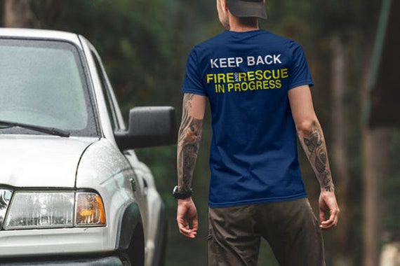 Feuerwehr Keep Back Fire & Rescue T-Shirt Feuerwehr Keep Back Fire & Rescue T-Shirt von GGWerbeDesign