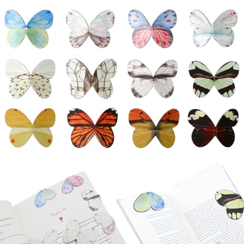 12 Stk Magnetische Lesezeichen Kinder - Künstlerische Schmetterlings-Designs Für Bücher, Notizbücher & Kreative Geschenke 12 Stk Magnetische Lesezeichen Kinder - Künstlerische Schmetterlings-Designs Für Bücher, Notizbücher & Kreative Geschenke von GGUFAY