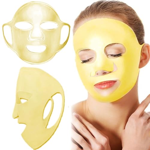 GGUFAY 2er-Pack Silikon-Maskenhalter, wiederverwendbar, zum Aufhängen am Ohr, 3D-Anti-Tropfen-Nasskompresse für Frauen, Gesichtsdampfmaske, Hautpflege-Schönheitsmaske von GGUFAY